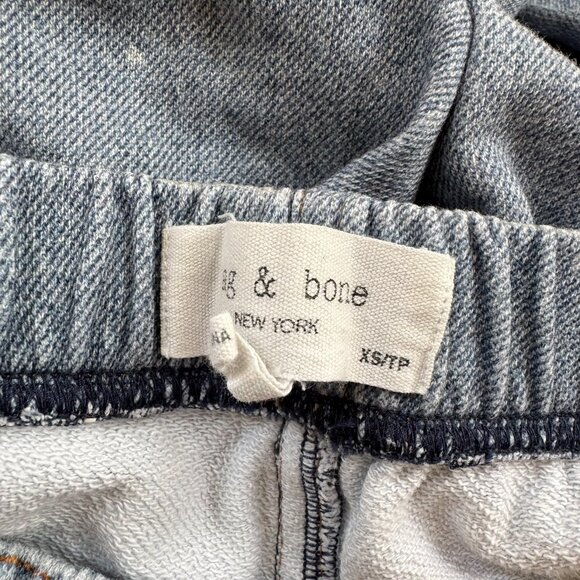 Rag & Bone Miramar Wide Leg Pants Sweatpant Jeans in Albee Blue XS - Picture 10 of 12